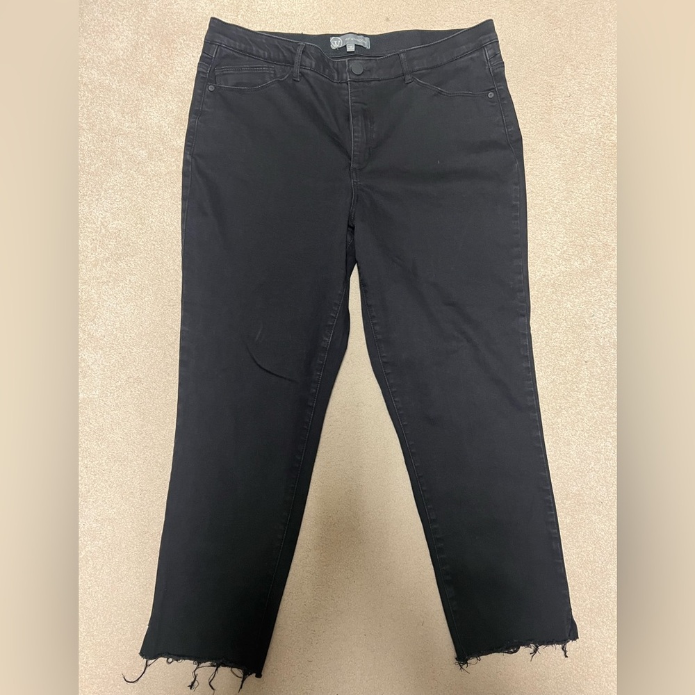 Wit & Wisdom Black Straight Leg Jeans